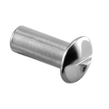Prime-Line One Way Barrel Nut, #10-24 x 1/2 in., Chrome Plated Steel 100 Pack 651-0648
